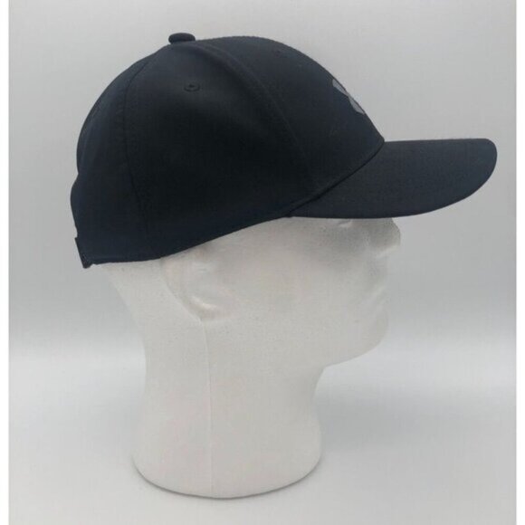 Under Armour Baseball Cap Black Adjustable Strapback Gel Logo Youth One Size - Picture 2 of 7